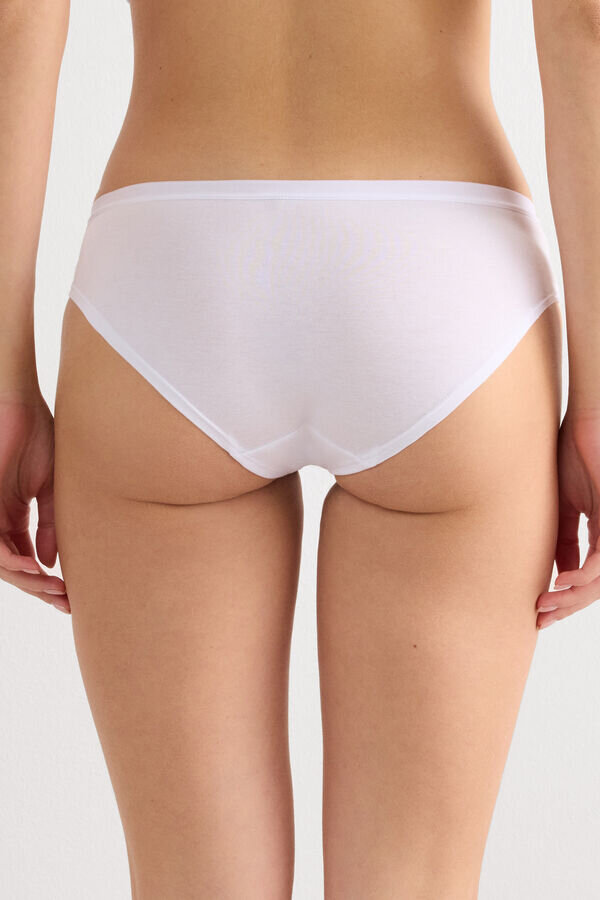 Bomullstrosor med medelhög midja Bomullstrosor med medelhög midja