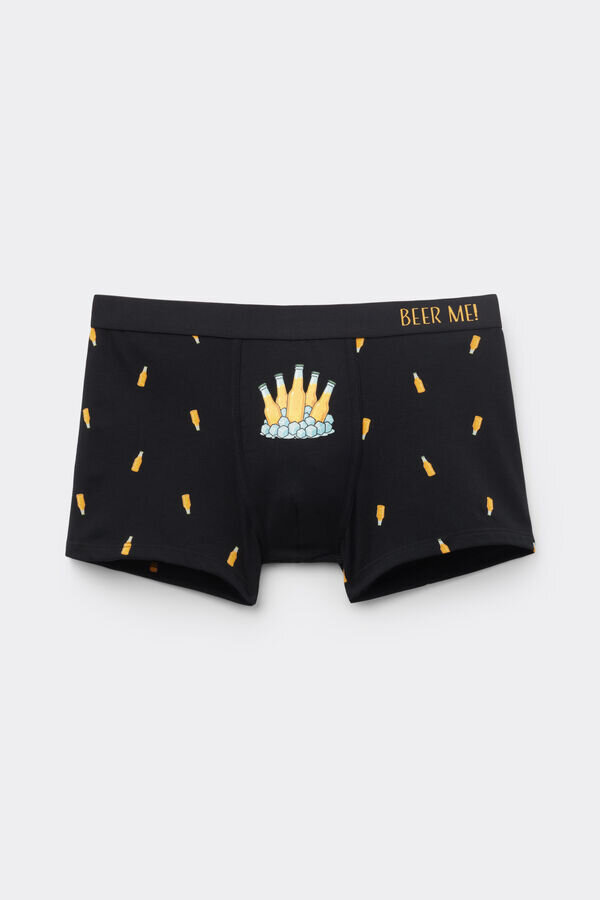 Boxershorts i högkvalitativ bomull med ölflasketryck Boxershorts i högkvalitativ bomull med ölflasketryck