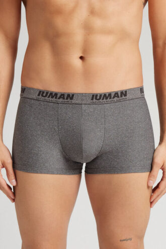 Boxershorts i mikrofiber med logotyp