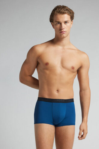 Boxershorts i mikrofiber med logotyp