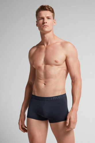 Boxershorts i mikrofiber med logotyp