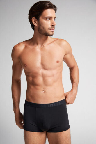 Boxershorts i mikrofiber med logotyp