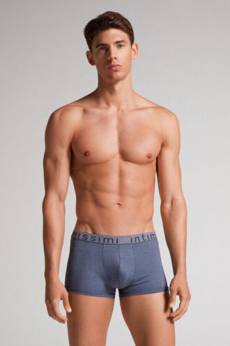 Boxershorts i mikrofiber med logotyp