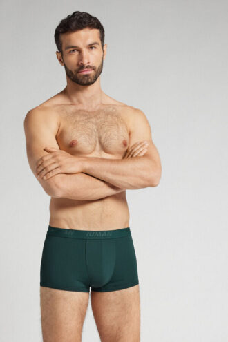 Boxershorts i mikrofiber med logotyp