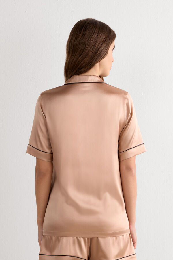 Herrskuren kortärmad silkesskjorta Herrskuren kortärmad silkesskjorta