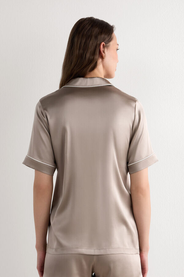 Herrskuren kortärmad silkesskjorta Herrskuren kortärmad silkesskjorta