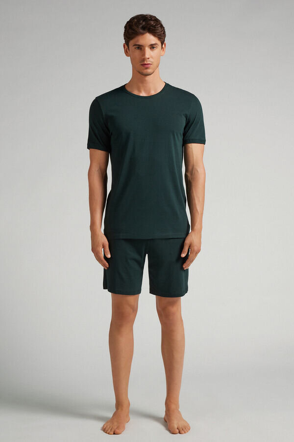 Korta pyjamasbyxor i högkvalitativ bomull Korta pyjamasbyxor i högkvalitativ bomull