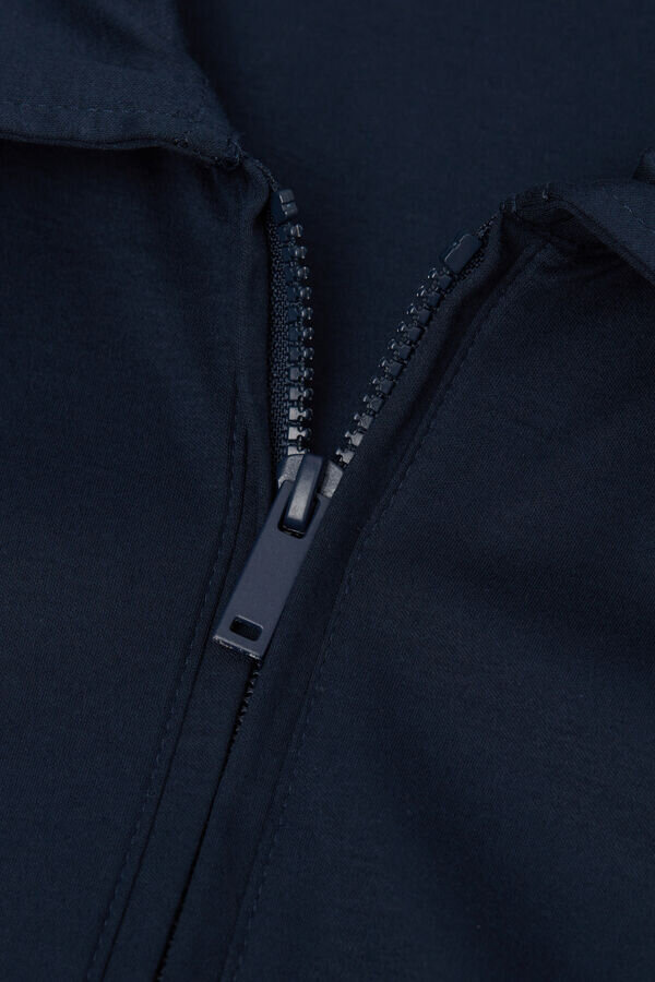 Kortärmad polotröja med dragkedja i premiummerceriserad bomull Kortärmad polotröja med dragkedja i premiummerceriserad bomull