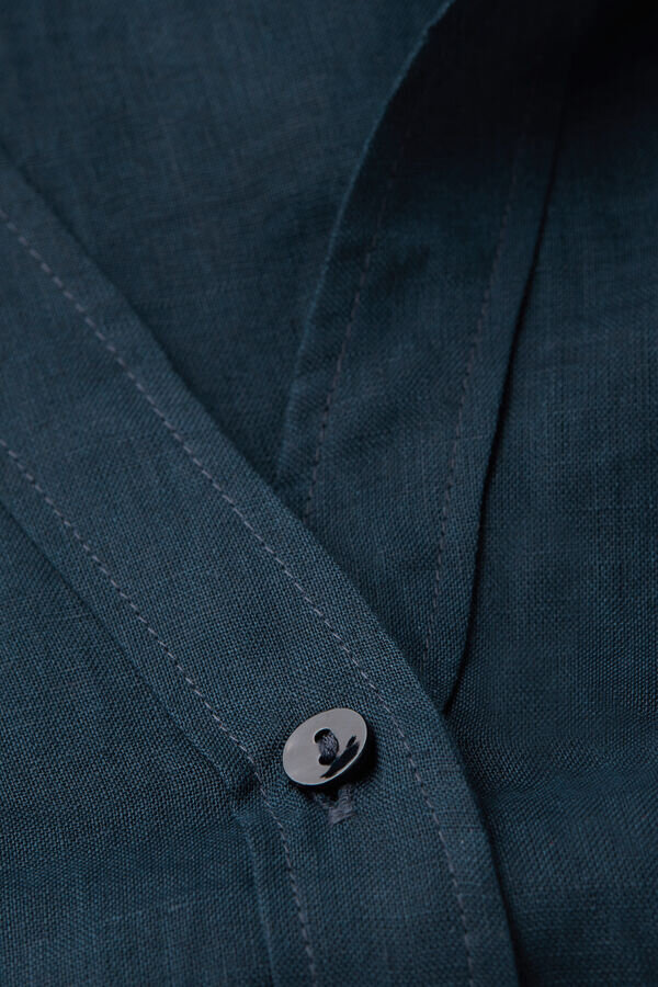 Kortärmad skjorta i ren linne Kortärmad skjorta i ren linne