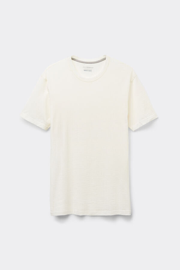 Kortärmad T-shirt i stretchig merinoull Kortärmad T-shirt i stretchig merinoull