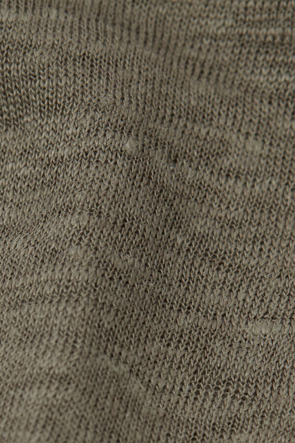 Kortärmad topp i rent linne Kortärmad topp i rent linne