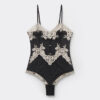 Lace Bodysuit i tyll och spets med vackra blommor Lace Bodysuit i tyll och spets med vackra blommor
