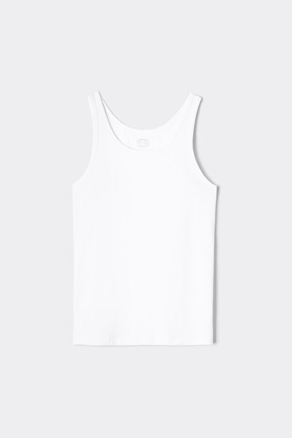 Linne med rund hals i stretchig bomull av högsta kvalitet Linne med rund hals i stretchig bomull av högsta kvalitet