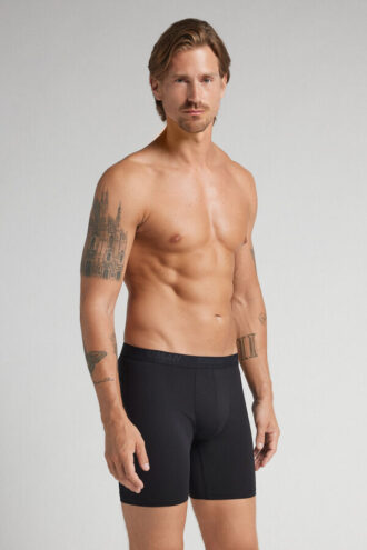 Långa boxershorts i mikrofiber