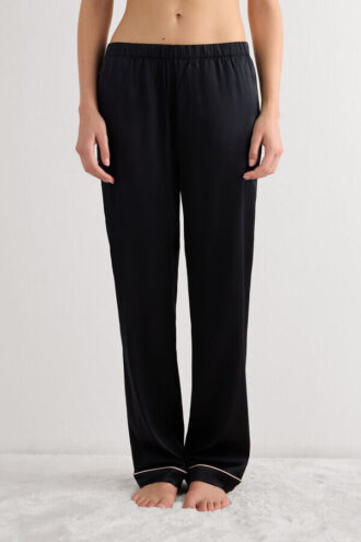 Långa byxor i siden