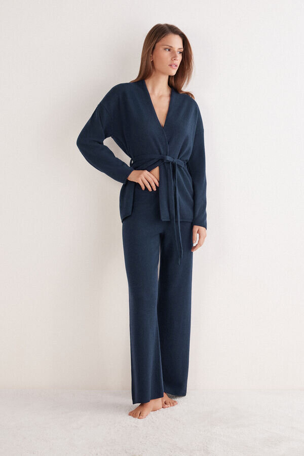 Långa palazzobyxor i 1 kashmir Långa palazzobyxor i 1 kashmir