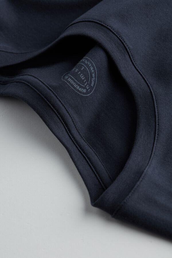 Långärmad topp i högkvalitativ bomull Långärmad topp i högkvalitativ bomull