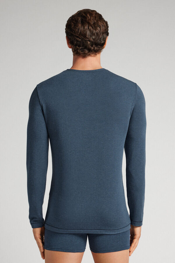 Långärmad topp i modal och kashmir Långärmad topp i modal och kashmir