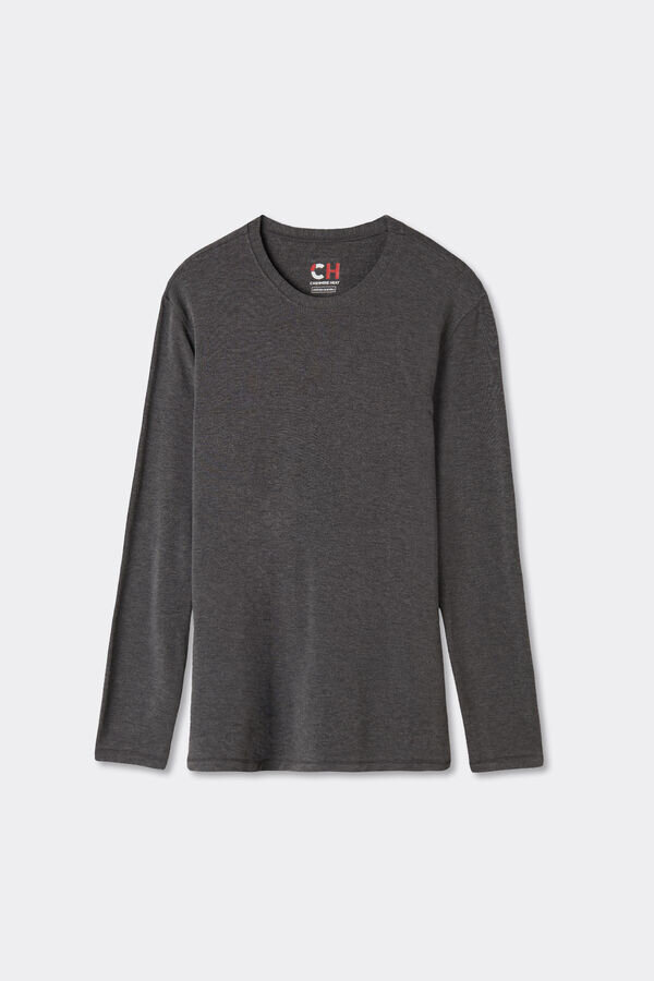 Långärmad topp i modal och kashmir Långärmad topp i modal och kashmir