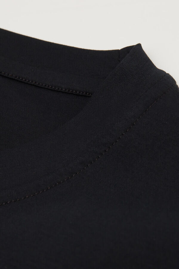 Långärmad topp i premium merceriserad bomull Långärmad topp i premium merceriserad bomull