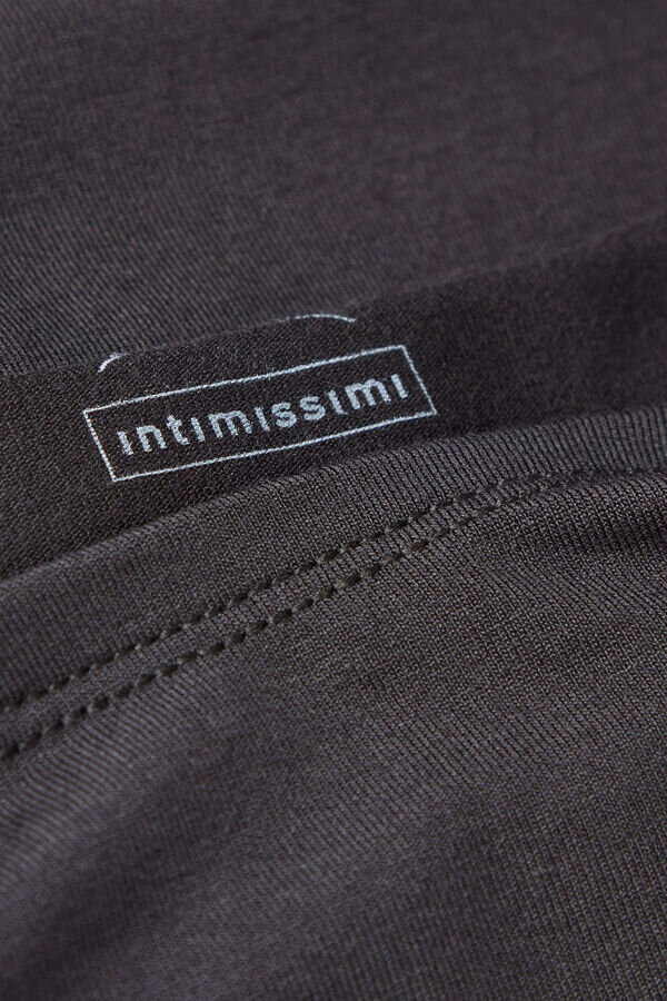 Långärmad topp med rund halsringning i mikromodal Långärmad topp med rund halsringning i mikromodal