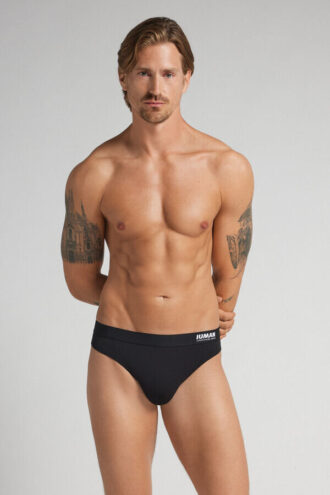 Mikrofiberstring Thong med logotyp