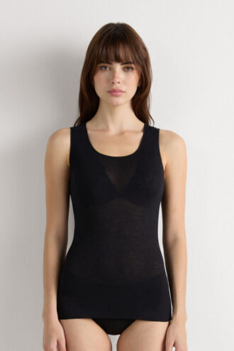 Modal Cashmere Ultralätt topp med breda axelband