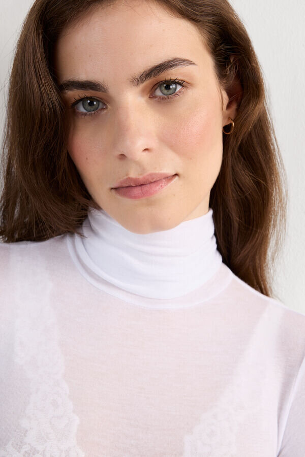 Modal Kashmir Ultralätt höghalsad topp Modal Kashmir Ultralätt höghalsad topp