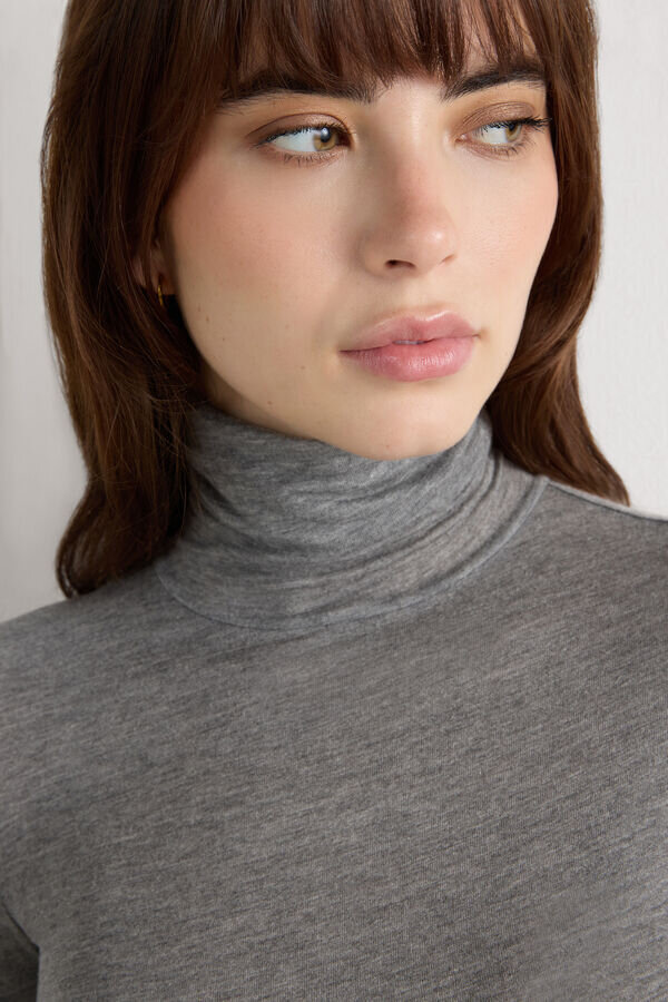 Modal Kashmir Ultralätt höghalsad topp Modal Kashmir Ultralätt höghalsad topp