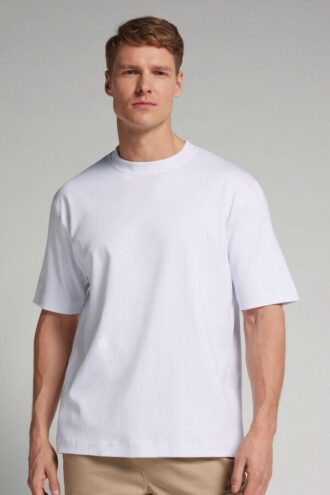 Oversized T-shirt i bomullsinterlock