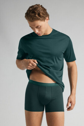 Premium boxershorts i merceriserad bomull med logotyp