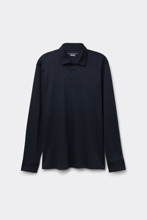 Premium merceriserad bomullspikétröja Premium merceriserad bomullspikétröja