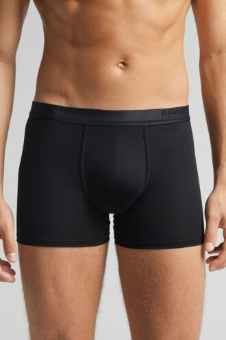 Premium merceriserade bomullsboxershorts med logo