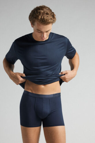 Premium merceriserade bomullsboxershorts med logo