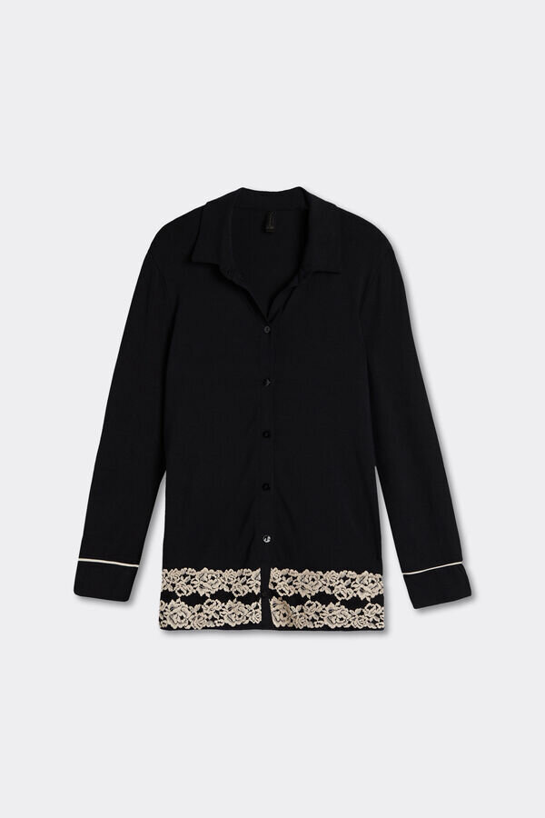 Pretty Flowers Button Up Shirt i modal Pretty Flowers Button Up Shirt i modal