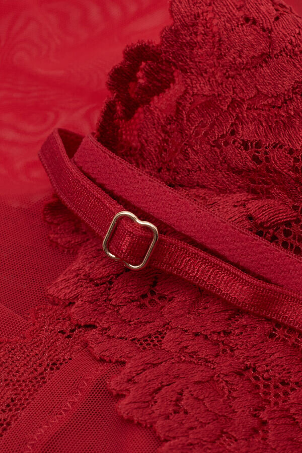 Pretty Flowers Lace Bodysuit i tyll och spets med blommor Pretty Flowers Lace Bodysuit i tyll och spets med blommor