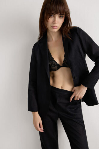 Pure Linen Jacket i linnetyg