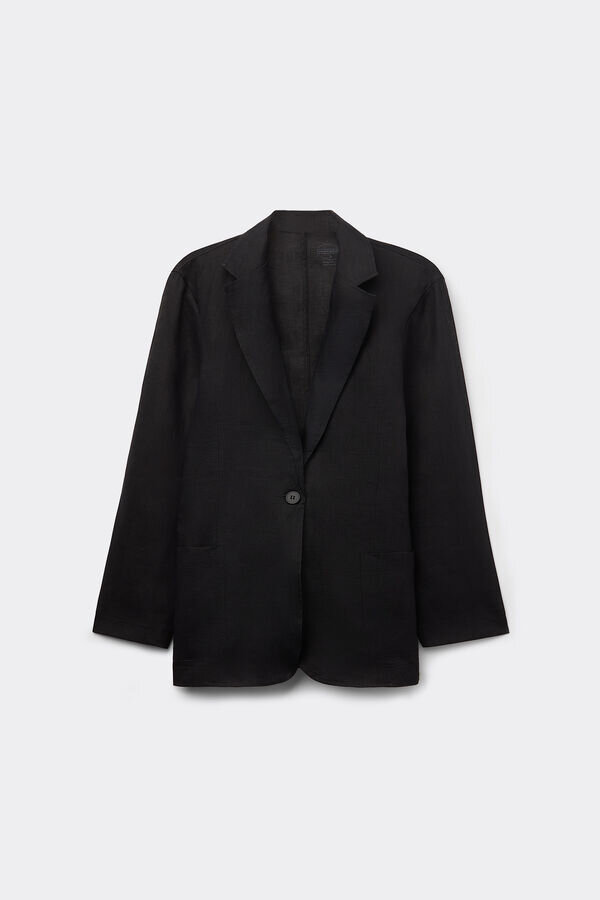 Pure Linen Jacket i linnetyg Pure Linen Jacket i linnetyg