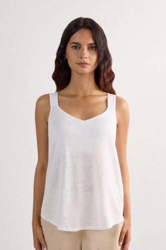 Pure Linen Tank Top i linne