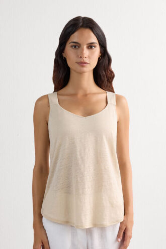 Pure Linen Tank Top i linne