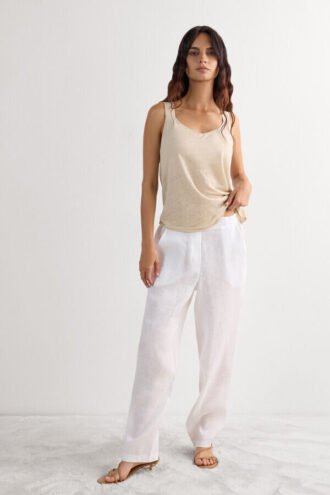 Pure Linen Tank Top i linne