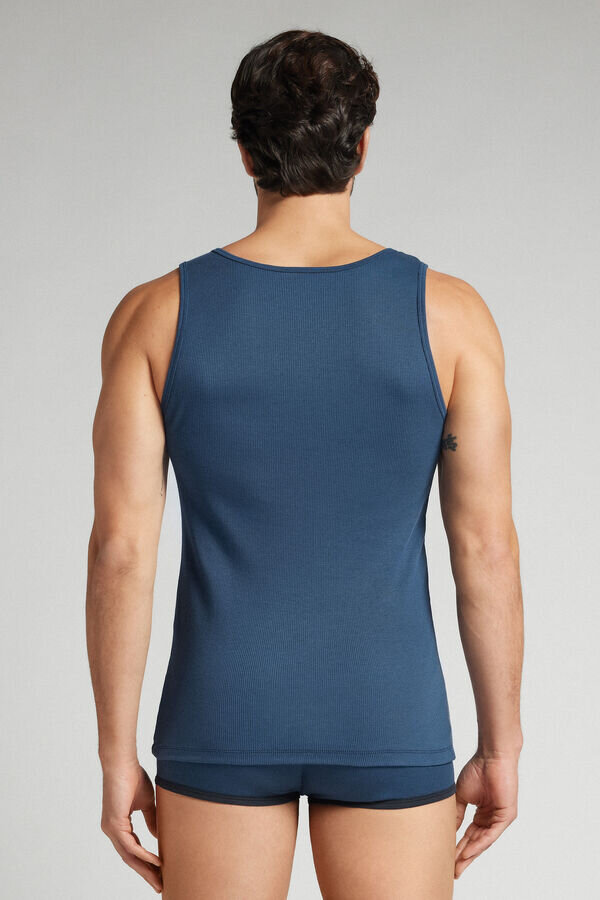 Ribbad linne i högkvalitativ bomull Ribbad linne i högkvalitativ bomull