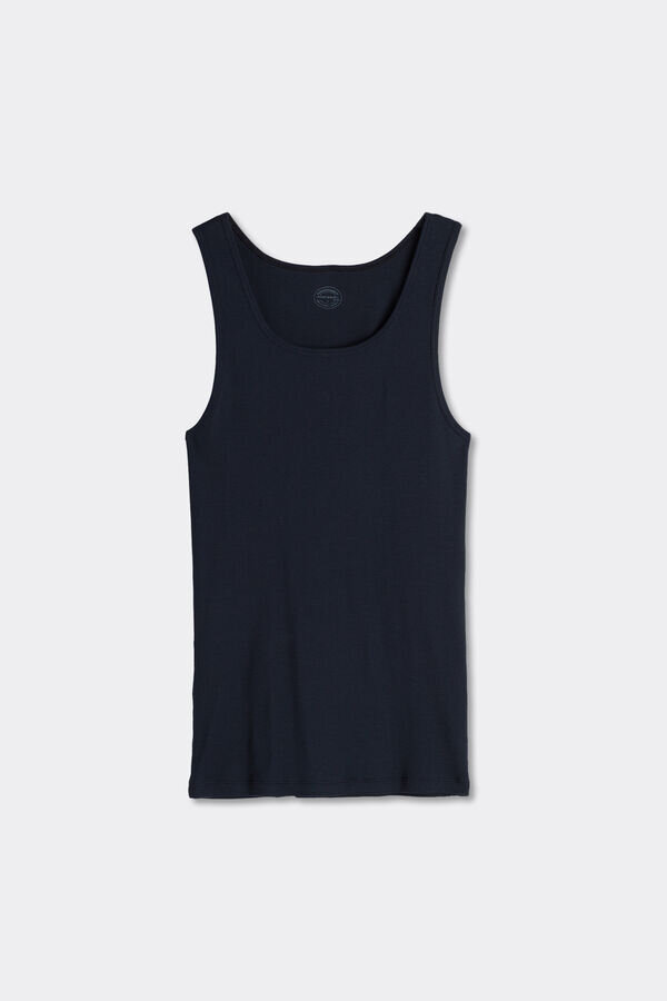 Ribbad linne i högkvalitativ bomull Ribbad linne i högkvalitativ bomull