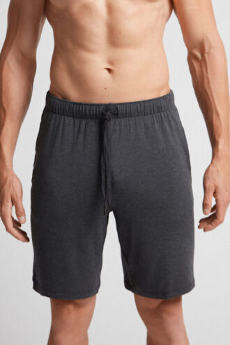 Shorts i silke och modal