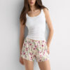 Silkeshorts med Pretty Flowers-mönster Silkeshorts med Pretty Flowers-mönster