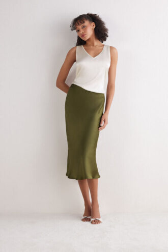 Silkeslinne med V-ringning