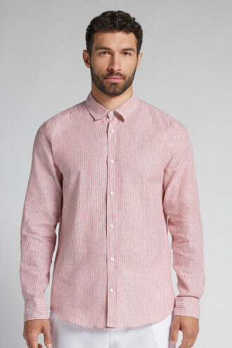 Skjorta i linne och bomull