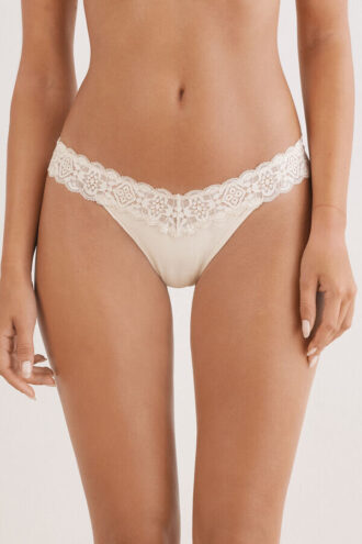 Spets och bomull 80-talsstil Brazilian