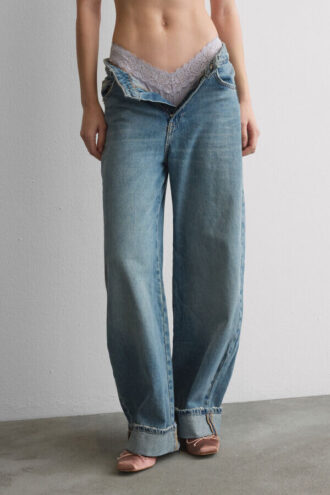 Spets och mikrofiber 80-talsstil Brazilian