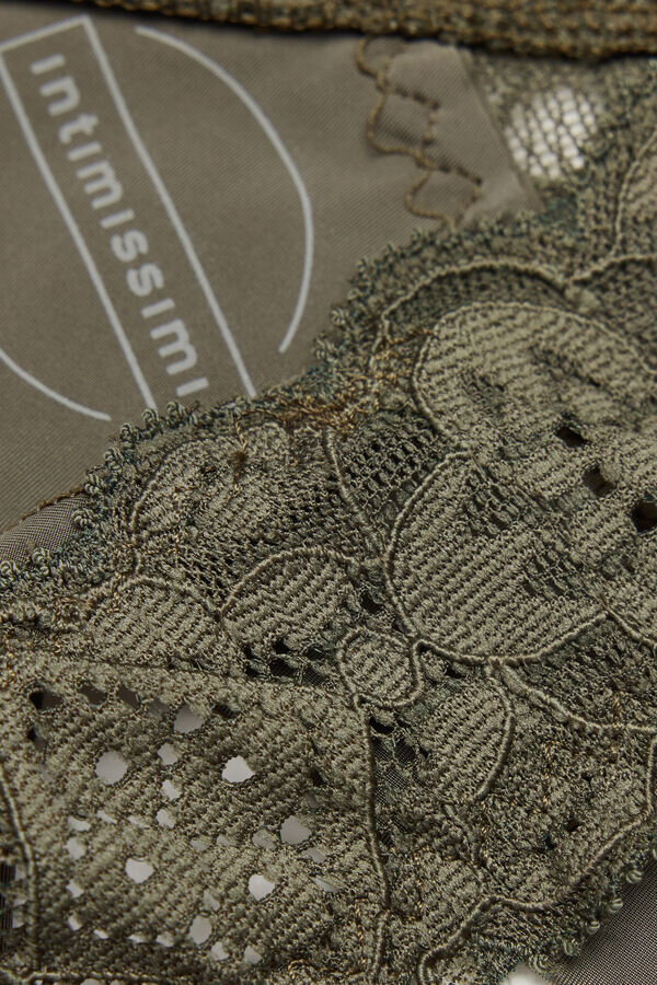 Spets och mikrofiber 80-talsstil Brazilian Spets och mikrofiber 80-talsstil Brazilian